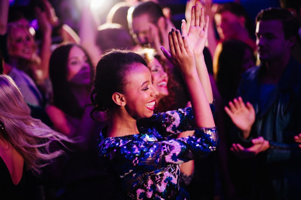 woman dances to music at The Rosslyn Jazz Festival