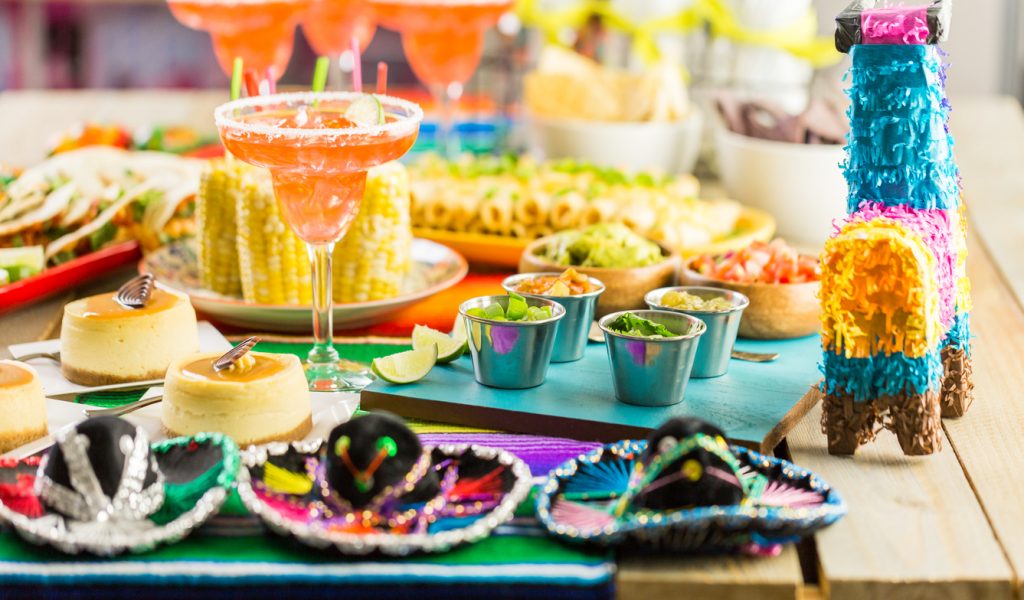 Fiesta party buffet for Cinco de Mayo